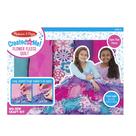 Kit de artesanato Melissa & Doug Flower Fleece, edredom, sem costura, 4'x5'