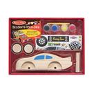Kit de artesanato Melissa e Doug decoram seu próprio carro de corrida de madeira