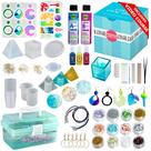 Kit de artesanato MODDA de resina epóxi com curso de vídeo e moldes para adultos