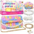 Kit de artesanato PURPLE LADYBUG Faça sua própria bolsa de pompons para meninas 6-8 Kit de artesanato PURPLE LADYBUG Faça sua própria bolsa de pompons para meninas 6-8