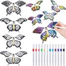 Kit de artesanato Seenelling Flying Butterfly com 32 borboletas Wind up