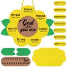 Kit de artesanato Syhood God Says You Are Sunflower (24 conjuntos)
