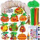 Kit de artesanato Winlyn Fall Pumpkin Decoration com 36 conjuntos e 36 ornamentos