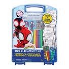 Kit de atividades Tara Toys Spidey Stow & Go com 12 folhas