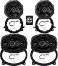 Kit de atualização de alto-falantes KICKER DS Series 6X9 e 6,5" para Toyota Highlander 2014-2019