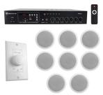 Kit de Áudio Rockville RCS80-1 com 8 Alto-falantes de Teto de 6" 60W Kit de Áudio Rockville RCS80-1 com 8 Alto-falantes de Teto de 6" 60W