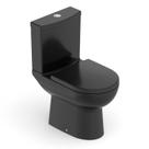 Kit de Bacia com Caixa Acoplada com Assento Termofixo e Itens de Instalação Smart Celite Preto Kit de Bacia com Caixa Acoplada com Assento Termofixo e Itens de Instalação Smart Celite Preto