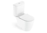 Kit de Bacia com Caixa Assento Termofixo com Queda Amortecida e Complementos de Instalação Neo Roca