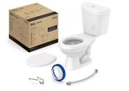 Kit de Bacia com Caixa e Assento PP e Complementos de Instalação Infantil Roca Branco/Brilhante