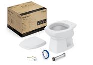 Kit de Bacia Convencional Assento Pp com Queda Amortecida e Complementos de Instalação Thema Roca