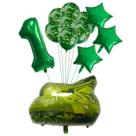 Kit de balão Camouflage Army Tank Foil 32 cm verde 14 unidades Kit de balão Camouflage Army Tank Foil 32 cm verde 14 unidades
