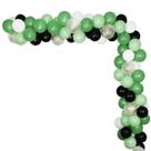 Kit de balão, confete de festa, 113 peças, verde, preto, arco de aniversário