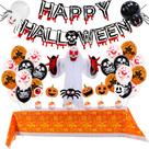 Kit de balão de Halloween Ghost, 32 unidades com banner de aranha, látex C
