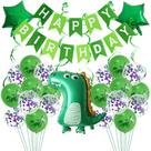 Kit de balão Dinosaur Latex Confetti 30 unidades com banner Kit de balão Dinosaur Latex Confetti 30 unidades com banner
