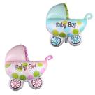 Kit de balão Mylar Baby Boy Baby Girl Cradle 78x60cm, 2 unidades