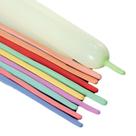 Kit de balões 100 unidades de 260 ml de comprimento Macaron Color Latex