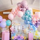 Kit de balões: 117 unidades de balões de látex para aniversário e festa de casamento Kit de balões: 117 unidades de balões de látex para aniversário e festa de casamento
