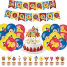 Kit de balões: balões de látex de festa, 31 unidades com cobertura de bolo Banner
