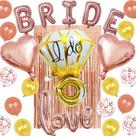 Kit de balões Bride I Do Love em ouro rosa de 16 polegadas com cortina Kit de balões Bride I Do Love em ouro rosa de 16 polegadas com cortina