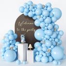 Kit de Balões CVPARTYON 125 Peças Azul-Claro Pastel em Tamanhos Variados Kit de Balões CVPARTYON 125 Peças Azul-Claro Pastel em Tamanhos Variados