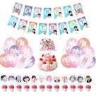 Kit de balões de aniversário: balões de látex, 36 unidades com Banner Cake T