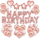 Kit de balões de aniversário Happy Birthday 43 Latex 12cm Mylar