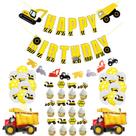 Kit de balões de aniversário Mylar Construction Truck 38 unidades