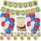 Kit de balões de beisebol 38 peças de balões de látex com banner Cake T