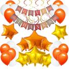 Kit de balões de decoração de Ação de Graças, 37 unidades de látex Mylar Star