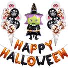 Kit de balões de decoração de Halloween 33 unidades de mylar e látex