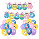 Kit de balões de decoração de Páscoa Happy Easter 23 unidades