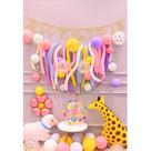 Kit de balões de feliz aniversário, 65 unidades com balões mágicos longos
