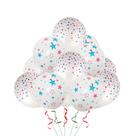 Kit de balões de festa 50 balões de látex de 30 cm com estampa de estrelas