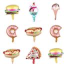 Kit de balões de festa Mylar Mini Hamburg Ice Cream Doughnu