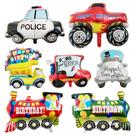 Kit de balões de festa Mylar Traffic Vehicles para crianças (7 unidades)