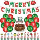 Kit de balões de látex de Feliz Natal, 36 unidades, colorido com acessório