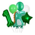 Kit de balões Dinosaur 1 balões Mylar com balões de látex Kit de balões Dinosaur 1 balões Mylar com balões de látex
