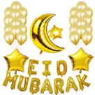 Kit de balões EID MUBARAK 40 unidades de balões Mylar Gold Moon Star