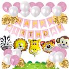 Kit de balões Forest Animal 36 peças para decoração de festa em folha de látex