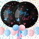 Kit de balões Gender Reveal RUBFAC, 2 unidades, 36 Jumbo com confete