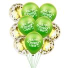 Kit de balões Happy St. Patrick's Day Green Latex 12 polegadas 10 unidades Kit de balões Happy St. Patrick's Day Green Latex 12 polegadas 10 unidades