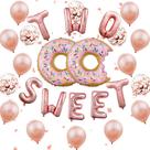 Kit de balões Oh Baby Two Sweet, 20 unidades com látex de confete Kit de balões Oh Baby Two Sweet, 20 unidades com látex de confete