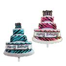 Kit de balões para bolo de aniversário azul e rosa Mylar Cake Bal