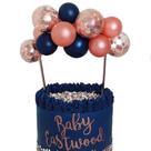Kit de balões para decoração de bolos de festa 14 unidades de balões de látex de 12 cm