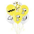 Kit de balões Snoopys 6 balões de látex de 30 cm para decoração de festas Kit de balões Snoopys 6 balões de látex de 30 cm para decoração de festas
