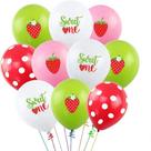 Kit de balões Sweet Strawberry, látex de 12 polegadas, 16 unidades Kit de balões Sweet Strawberry, látex de 12 polegadas, 16 unidades