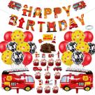 Kit de balões Tema Fire Engine com 38 balões de látex