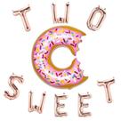 Kit de balões TWO SWEET Mylar Donut, 9 unidades para festa de bebê Kit de balões TWO SWEET Mylar Donut, 9 unidades para festa de bebê