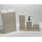 Kit de banheiro acrilico 4 peças com lixeira lançamento