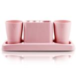 Kit de Banheiro com 4 Peças Lifestyle Jacki Design Rosa Kit de Banheiro com 4 Peças Lifestyle Jacki Design Rosa